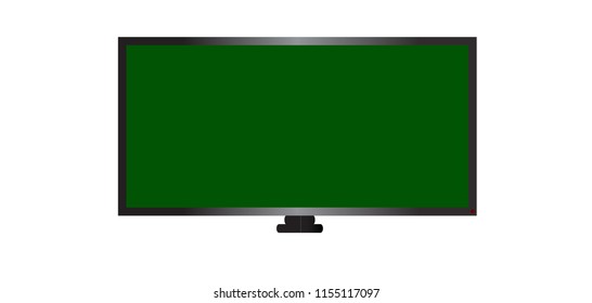 TV screen. Modern LED wall panel, led type, isolated on white background.
