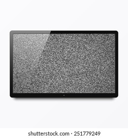 TV screen with no signal. Vector.