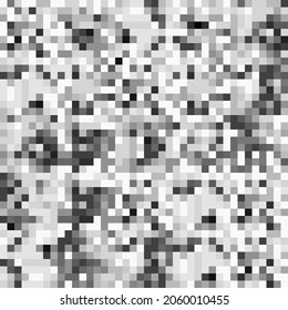 TV screen noise pixel glitch seamless pattern texture background vector illustration. Analog TV static video noise. No video signal concept.