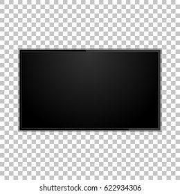 Tv screen on a isolated background, vector illustration