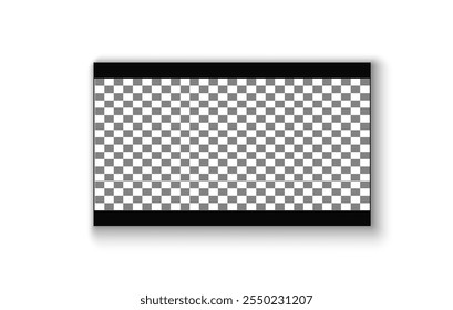 TV screen PNG. Modern stylish LED LCD panel. Large computer monitor display mockup.TV template. Vector illustration of a plasma TV monitor on a transparent background.	
