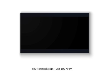 TV screen PNG. Modern stylish LED LCD panel. Large computer monitor display mockup.TV template. Vector illustration of a plasma TV monitor on a transparent background.	
