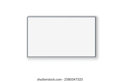 TV screen PNG. Modern stylish LED LCD panel. Large computer monitor display mockup.TV template. Vector illustration of a plasma TV monitor on a transparent background.	