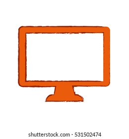 TV screen technology icon vector illustration graphic design