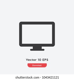 Tv screen vector icon. Tv symbol. Best modern flat pictogram illustration sign for web and mobile apps design