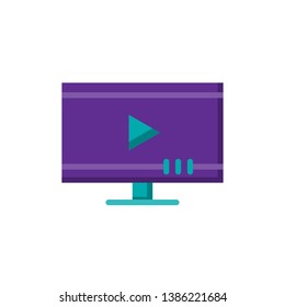 tv series icon vector flat design