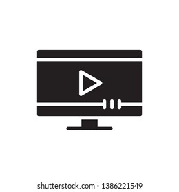 tv series icon vector glyph style