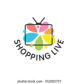 TV Service Logo Template Design Vector