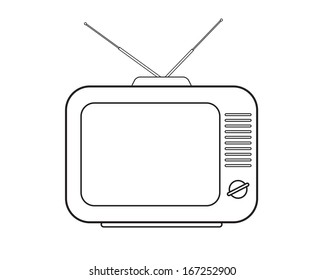 6,575 Line drawing tv Images, Stock Photos & Vectors | Shutterstock