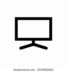 tv set icon sign vector