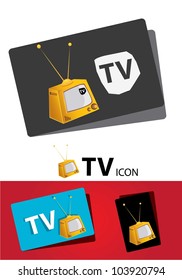 tv set icon set. vector illustration.