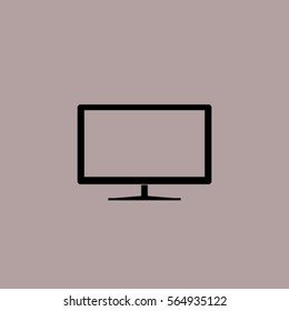 Tv set icon, vector illustration