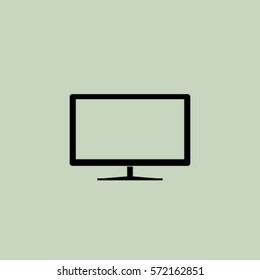 Tv set icon, vector illustration