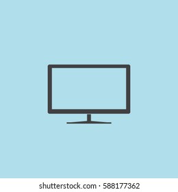 Tv set icon, vector illustration