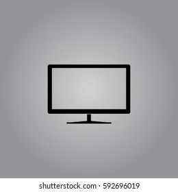 Tv set icon, vector illustration