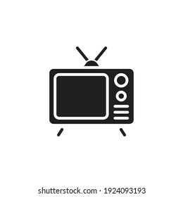 Tv Set icon in vector. Logotype