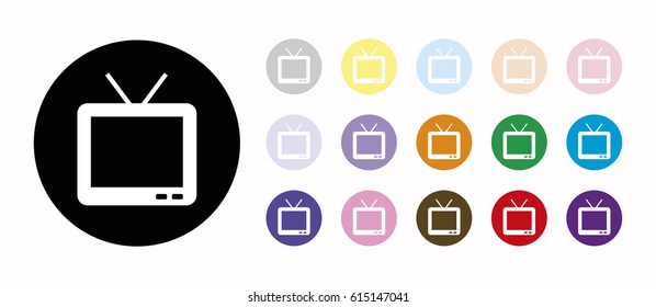 tv set icons