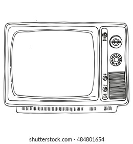 TV Set - Retro Clipart Illustration