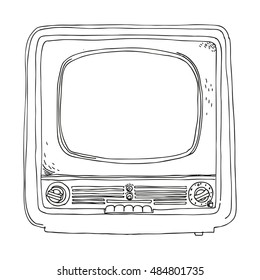 TV Set - Retro Clipart Illustration