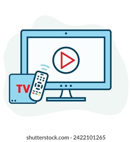 TV Set top box icon