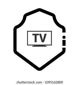 TV and shield icon