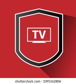 TV and shield icon