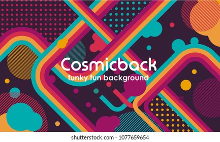 tv show broadcast funky neon vector abstract background. Jazz, disco, party, graffiti, break dance festival. Print, video