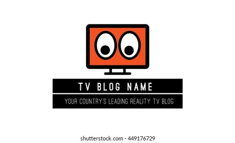 TV  show vector logo. Media logo . Media sign. Tv programme vectror design. 