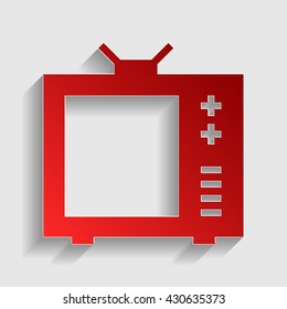 TV sign illustration