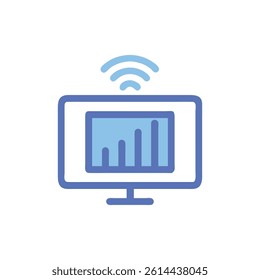 TV Signal Icon for Broadcasting Services
