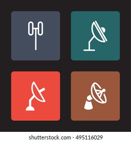 TV Signal Vector Icons