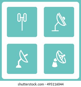 TV Signal Vector Icons