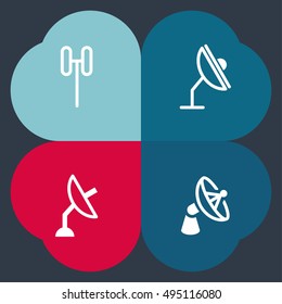 TV Signal Vector Icons