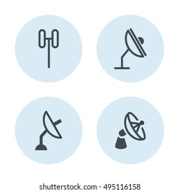 TV Signal Vector Icons