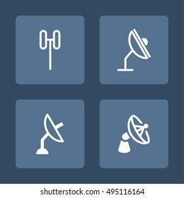 TV Signal Vector Icons