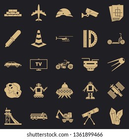 TV software icons set. Simple set of 25 tv software vector icons for web for any design