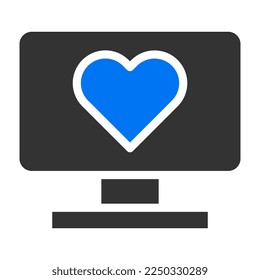 tv sólido azul gris claro de la ilustración vectorial y logotipo icono de año nuevo perfecto. Signo de icono de la colección moderna para la web. El diseño es perfecto.