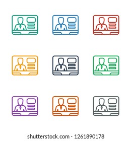 TV speaker icon white background. Editable outline TV speaker icon from media. Trendy TV speaker icon for web and mobile.