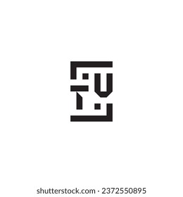 TV square concept retro logo in high quality professional design that will print well across any print media