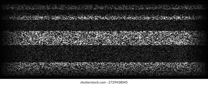 tv static noise background glitch pixelated television