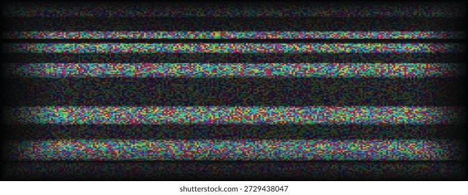 tv static noise background glitch bw pixelated television
