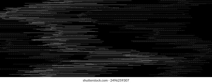 TV static noise texture. Glitch pixelated random background. Damage, error, distorted VHS video screen overlay. Black white grunge television interference. Vector digital pixel video effect backdrop