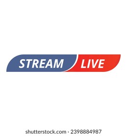 Tv stream live icon cartoon vector. Internet tv show. Tag event overlay