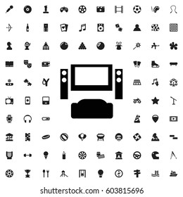 Tv system icon illustration isolated vector sign symbol. entertainment icons vector set.