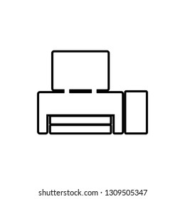 tv table furniture glyph icon. Element of Furniture for mobile concept and web apps icon. Thin line icon for website design and development, app development