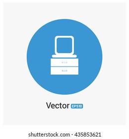 TV and TV table icon