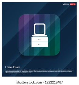 Tv table icon - Free vector icon