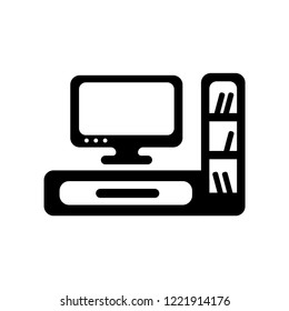 Tv table icon. Trendy Tv table logo concept on white background from Furniture and Household collection. Suitable for use on web apps, mobile apps and print media.