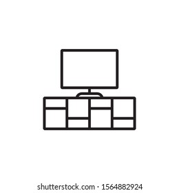 TV table icon for web and mobile