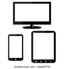 TV, tablet computer, mobile phone